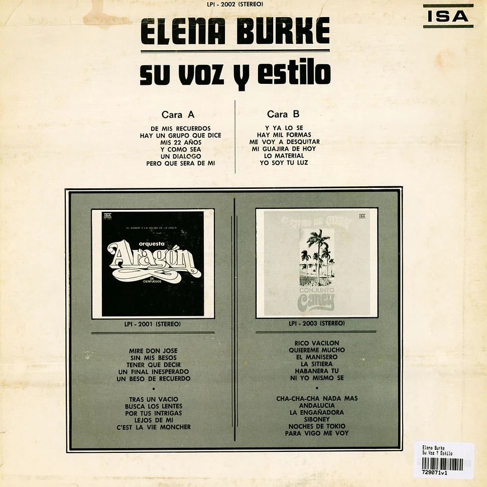 Elena Burke - Su Voz Y Estilo