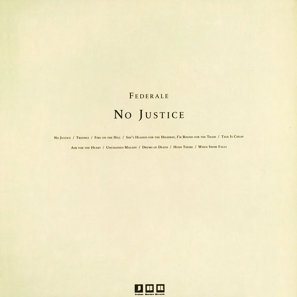 Federale - No Justice Cream Vinyl Edition