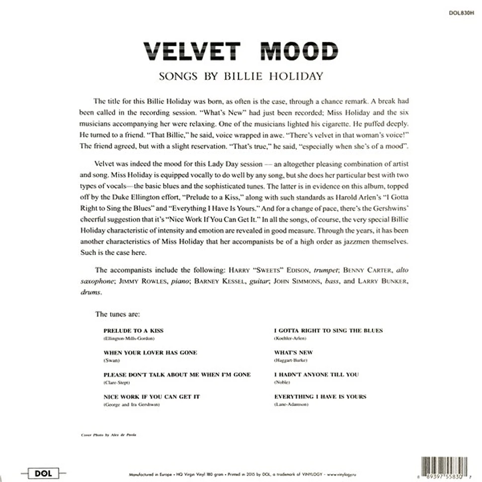 Billie Holiday - Velvet Mood