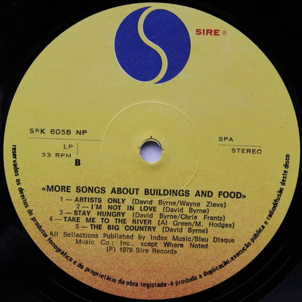 Talking Heads - More Songs About Buildings And Food