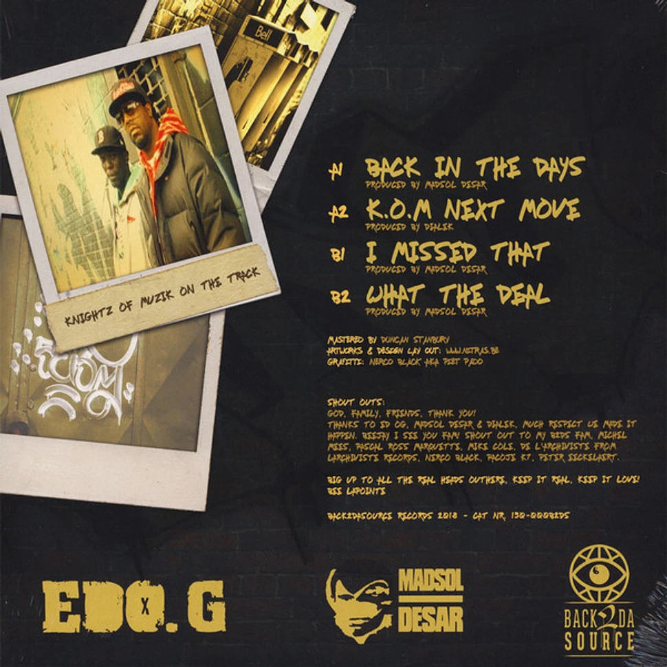 Madsol-Desar Presents: Ed O.G - Knights Of Edo.G Muzik - 90's Unreleased EP