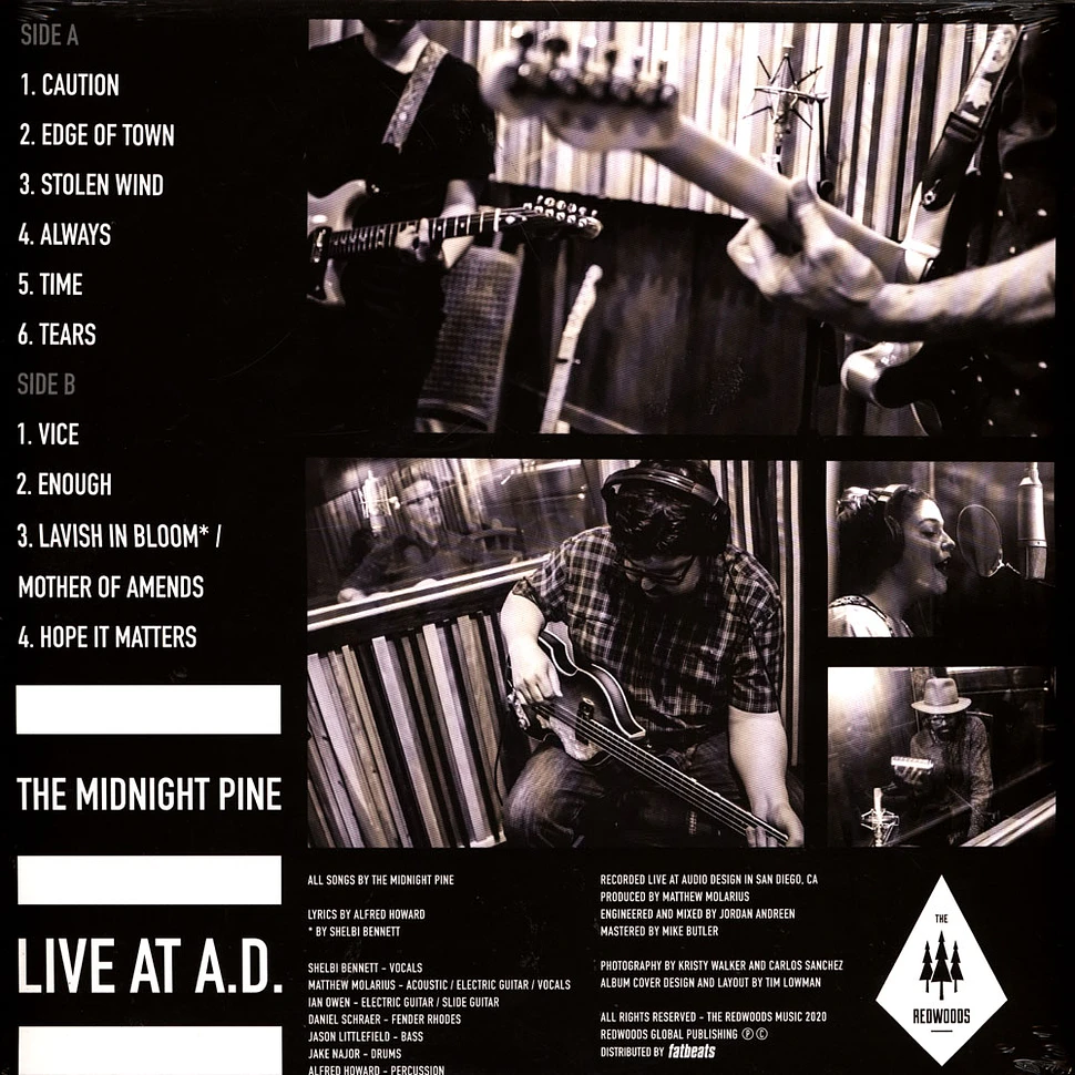 The Midnight Pine - Live At A.D. Splattered Grey Vinyl Edition
