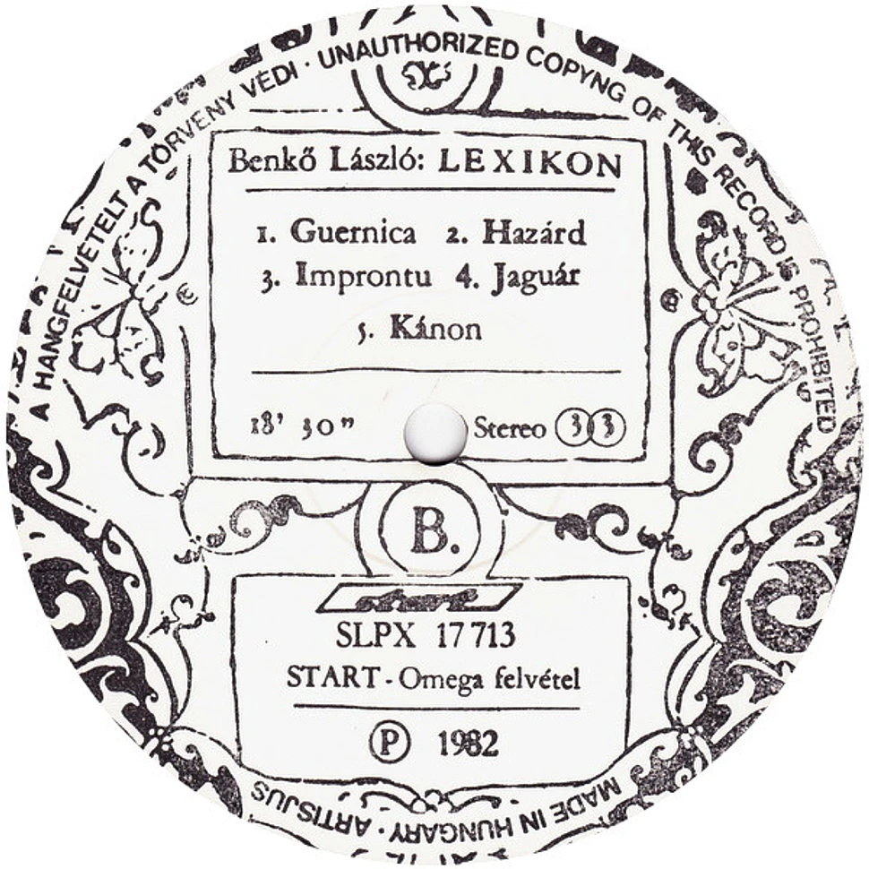 László Benkő - Lexikon