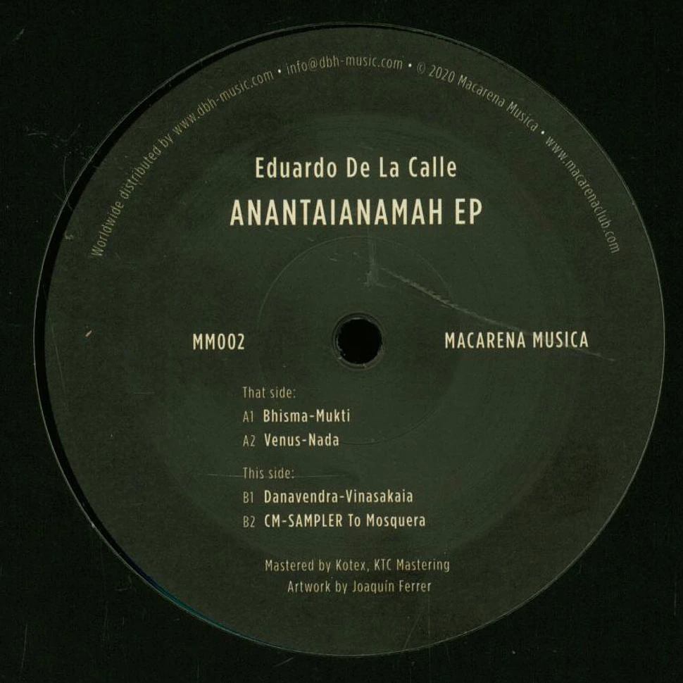 Eduardo De La Calle - Anantaianamah EP