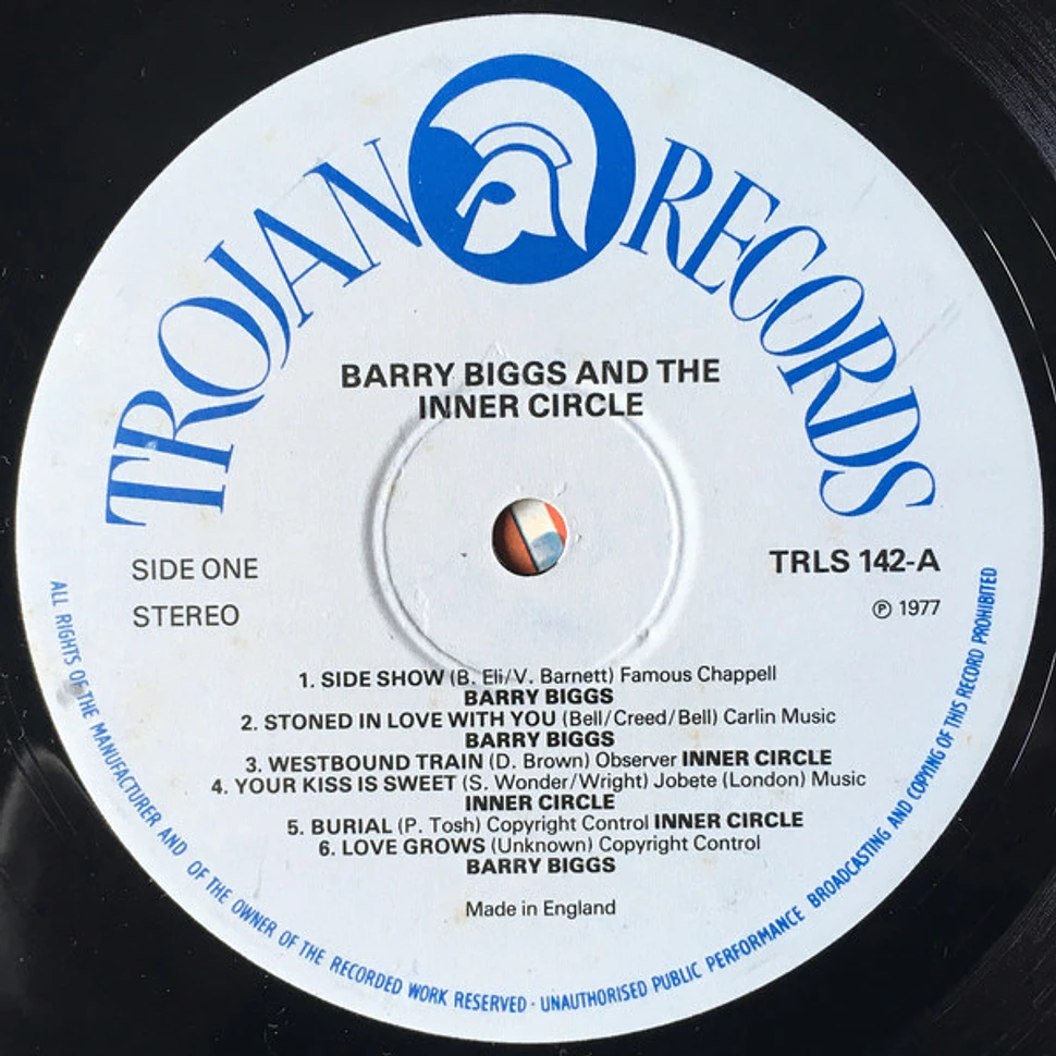 Barry Biggs And The Inner Circle - Barry Biggs And The Inner Circle