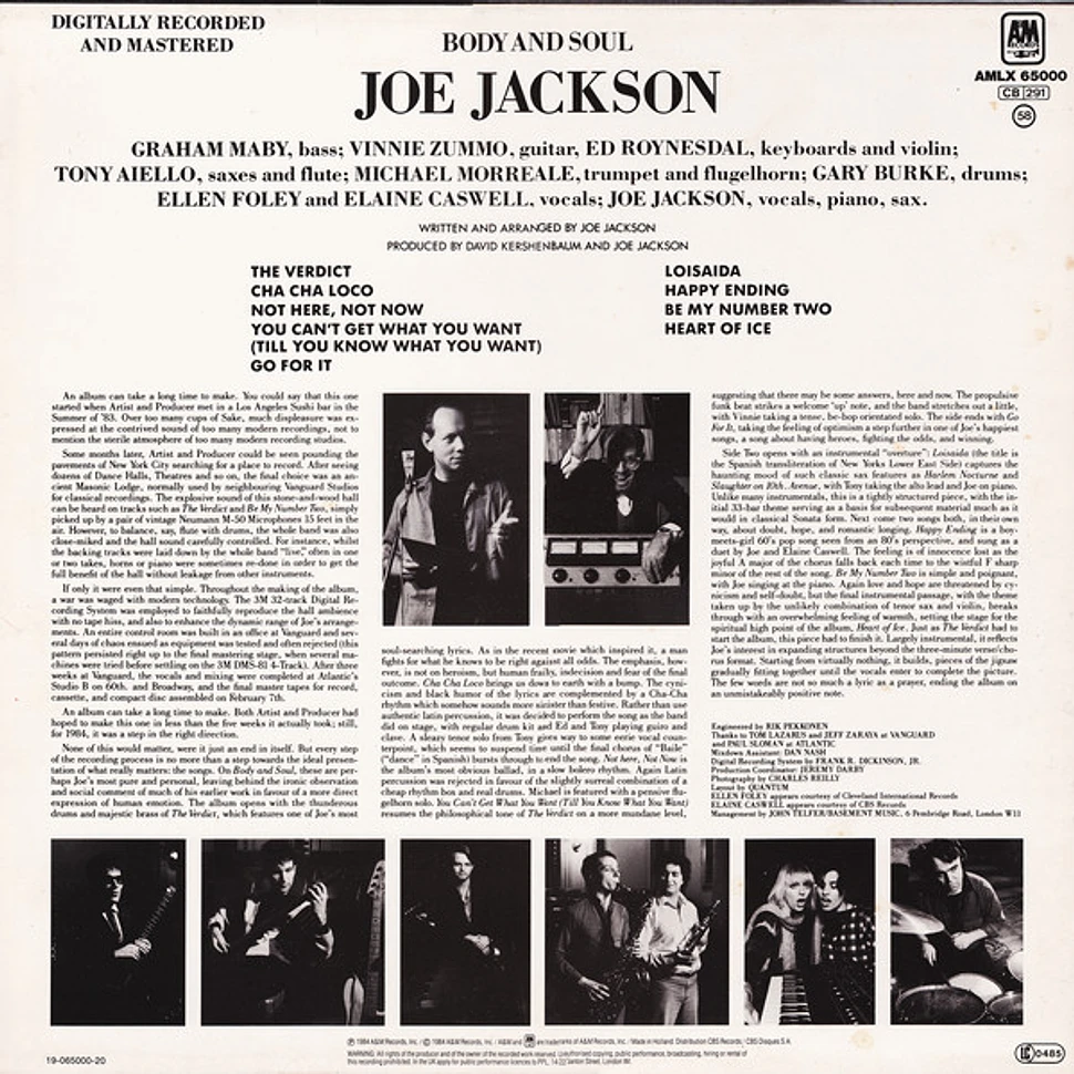 Joe Jackson - Body And Soul