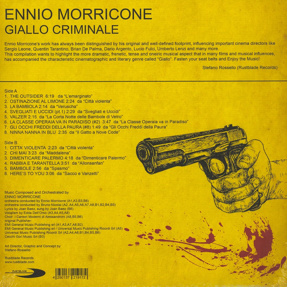 Ennio Morricone - OST Giallo Criminale Limited Edition