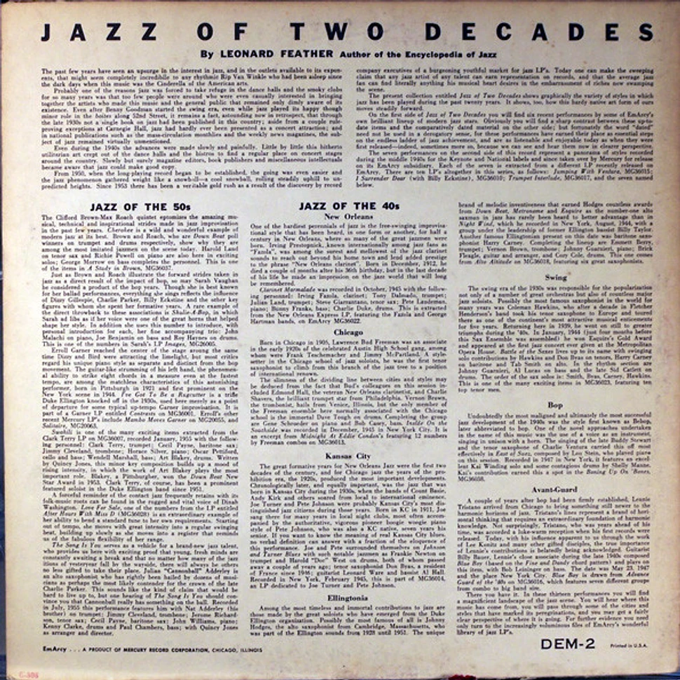 V.A. - Jazz Of Two Decades