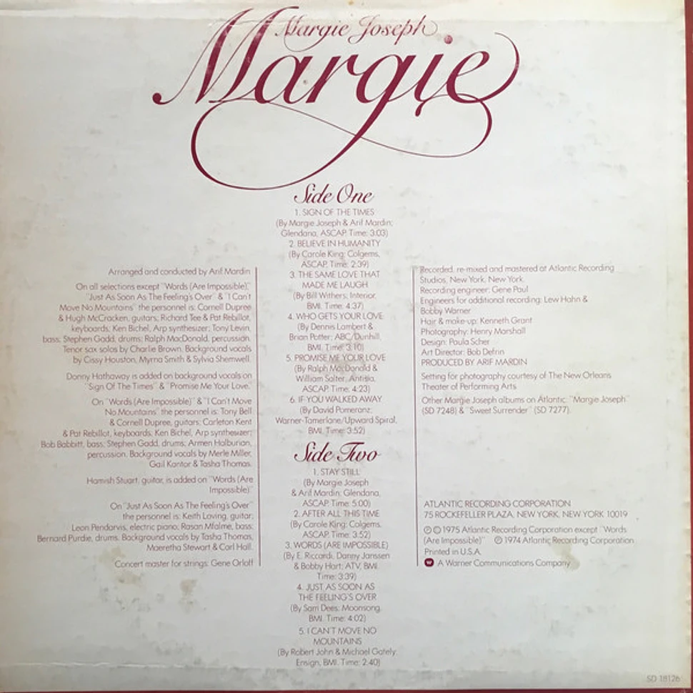 Margie Joseph - Margie