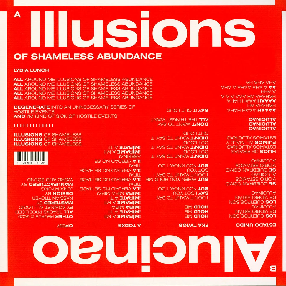 A.A.L. (Against All Logic) - Illusions Of Shameless Abundance / Alucinao