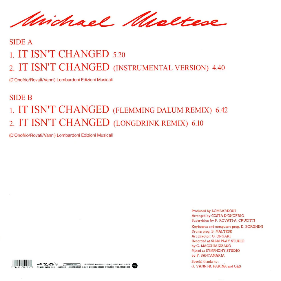 Michael Maltese - It Isn't Changed