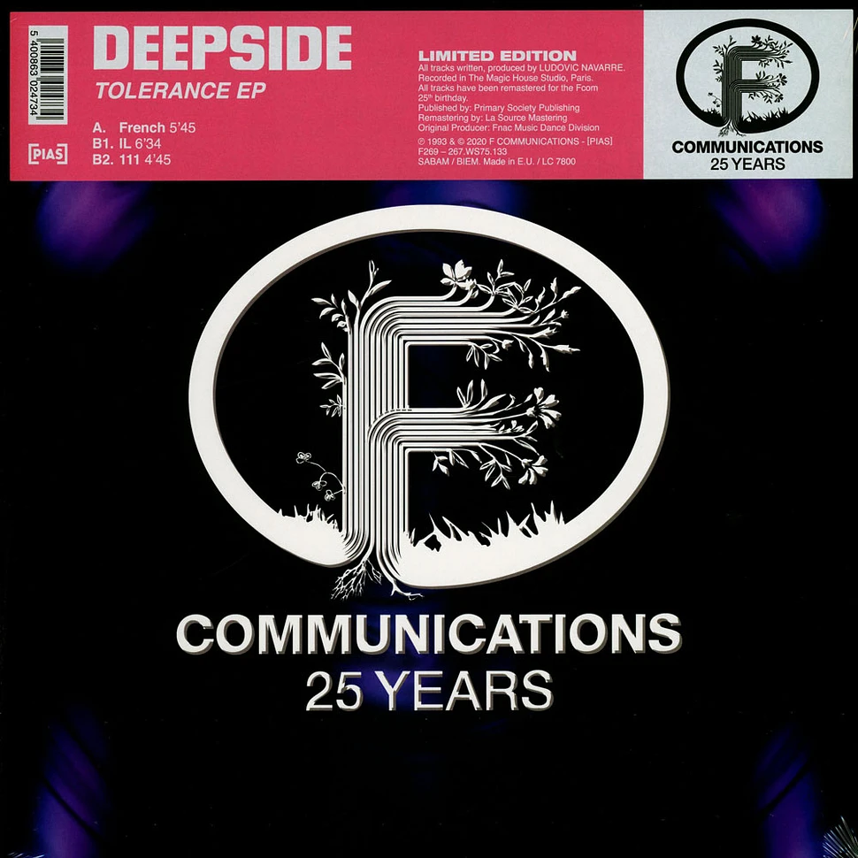 Deepside (Ludovic Navarre) - Tolerance EP