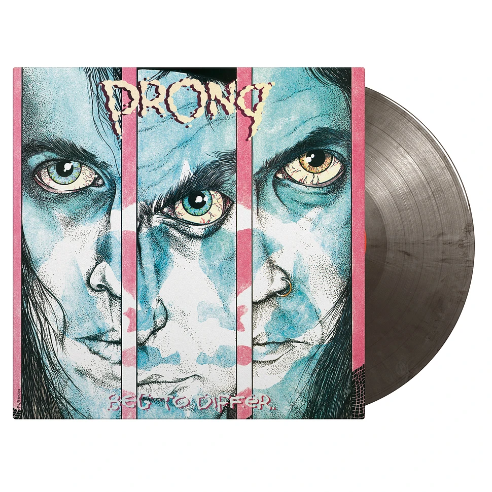Prong - Beg To Differ Limited & Numbered Silver & Black Marbled Vinyl Edition