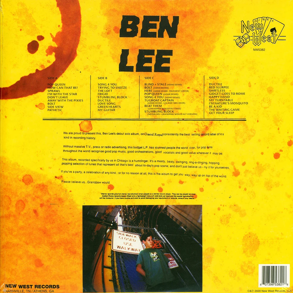 Ben Lee - Grandpaw Would Record Store Day 2020 Edition