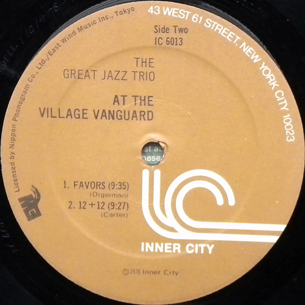 The Great Jazz Trio - At The Village Vanguard