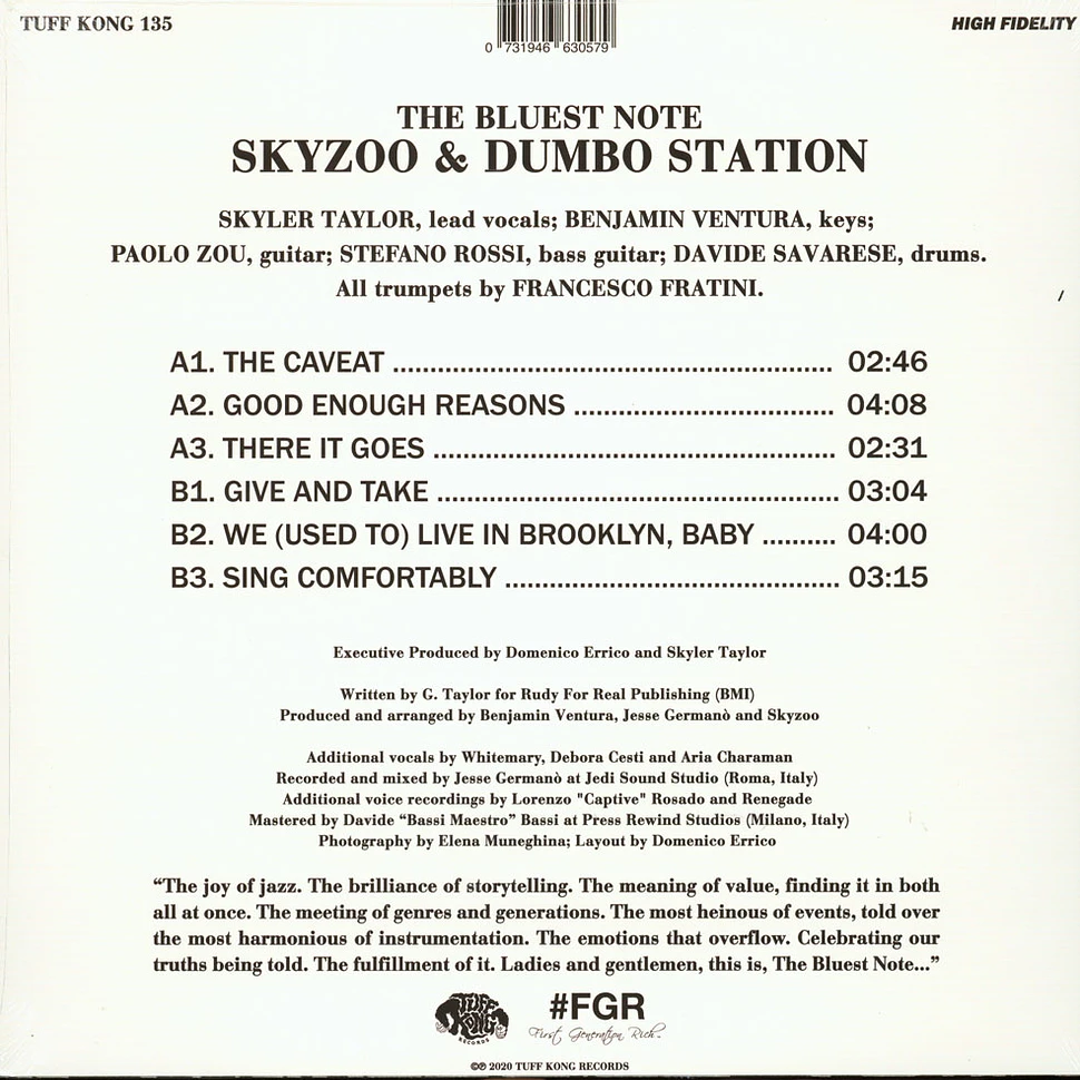 Skyzoo & Dumbo Station - The Bluest Note - Vinyl LP - 2020 - EU