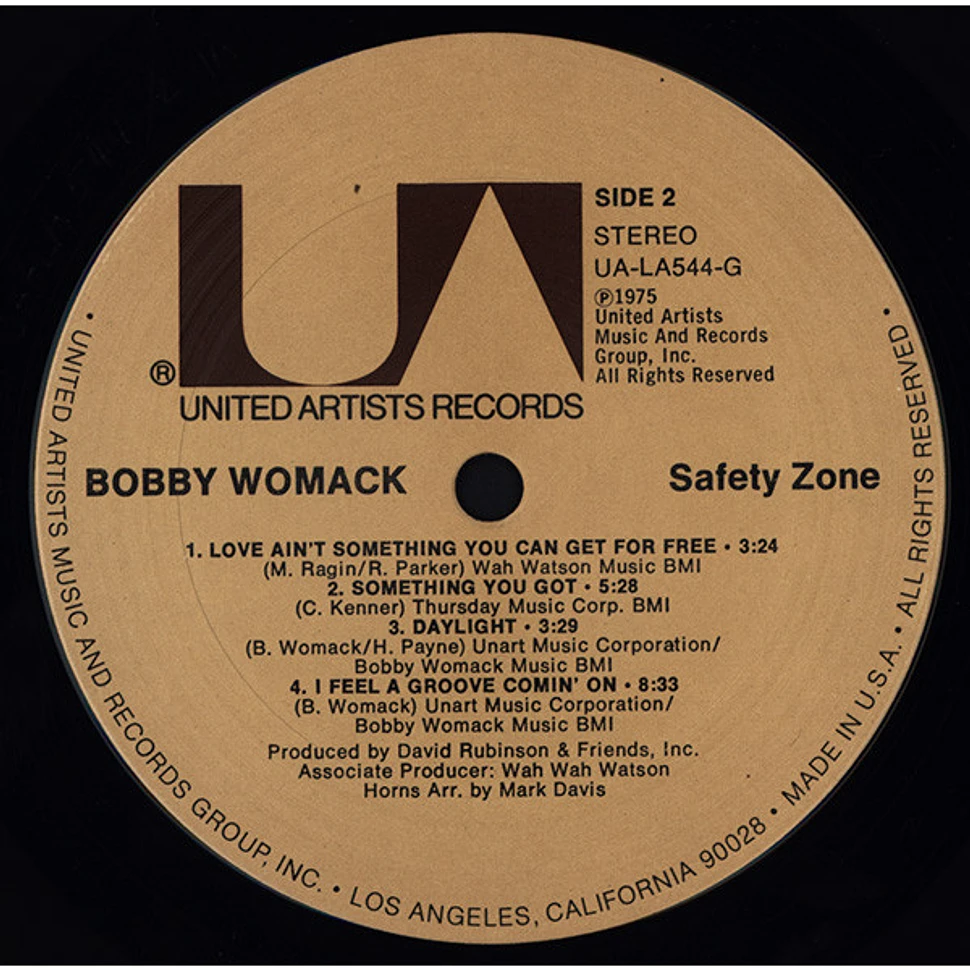 Bobby Womack - Safety Zone