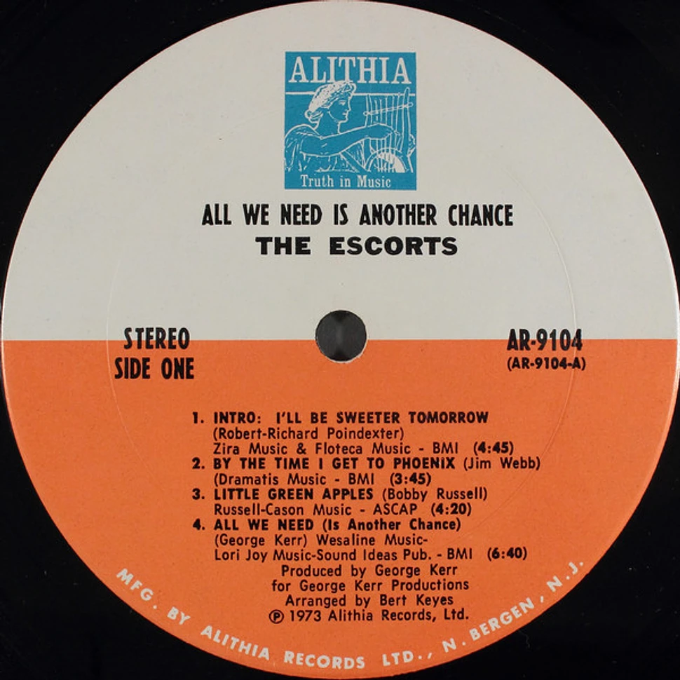 The Escorts - All We Need Is Another Chance