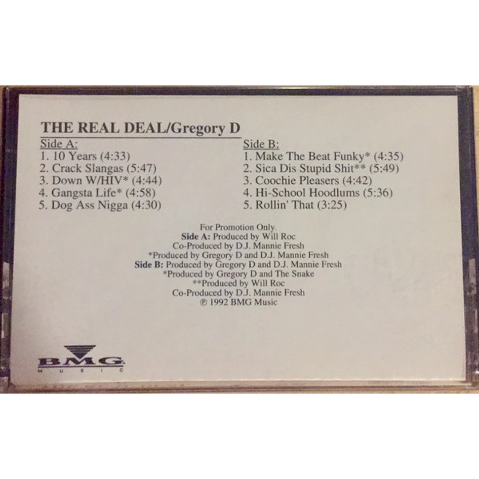 Gregory D - The Real Deal