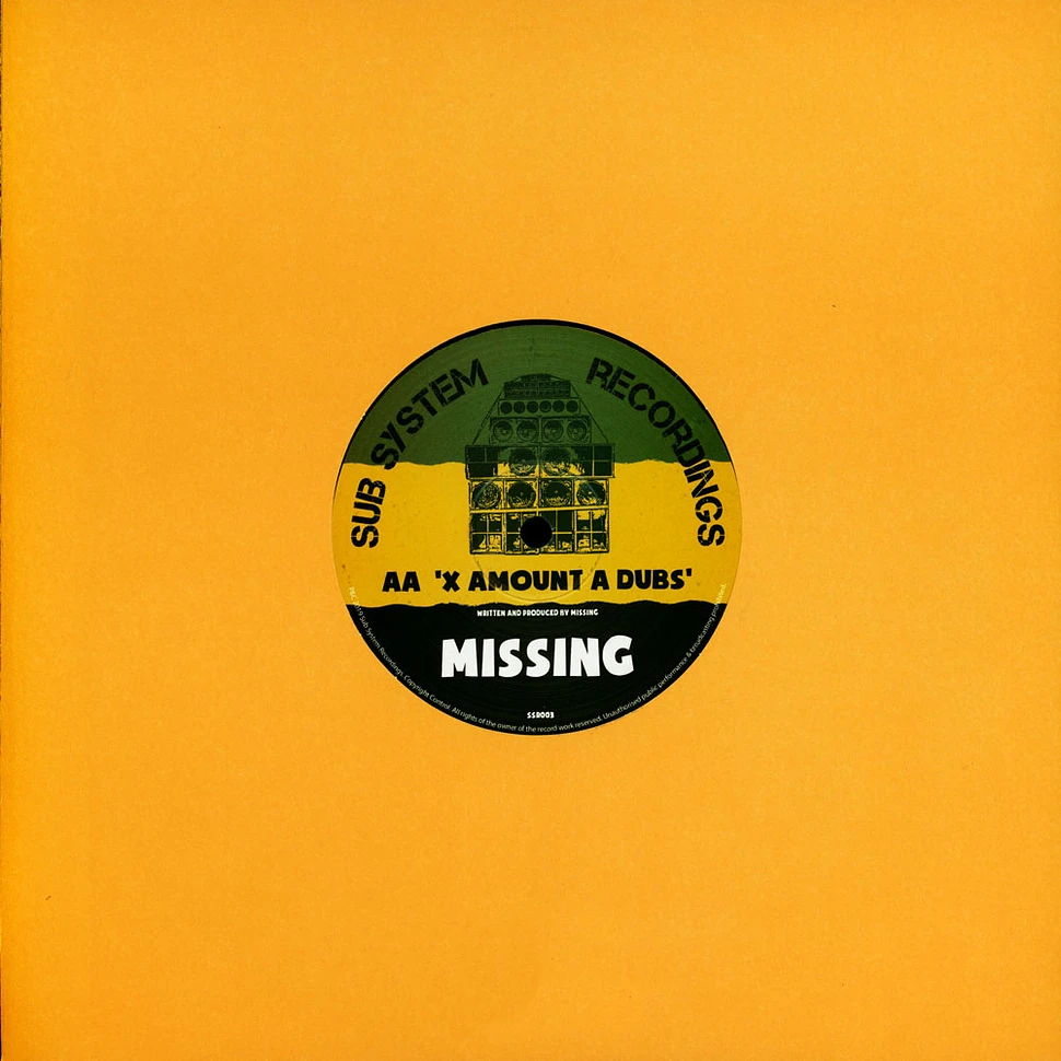 Missing & Mr Time - Tings A Run / X Amount A Dubs