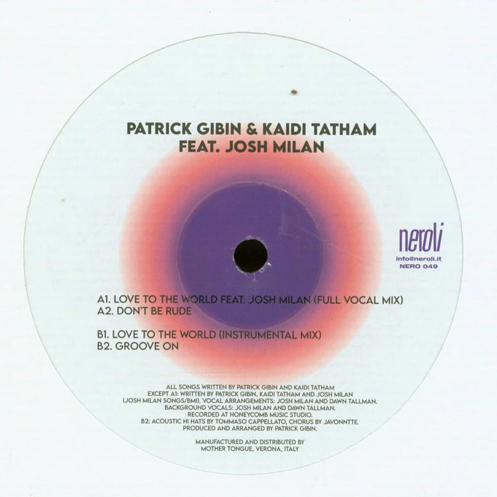 Patrick Gibin & Kaidi Tatham - Love To The World