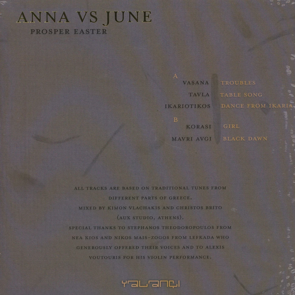 Anna Vs June - Prosper Easter Clear Vinyl Edition
