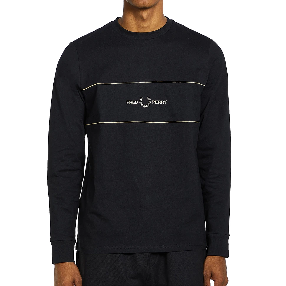 Fred Perry - Embroidered Panel LS T-Shirt