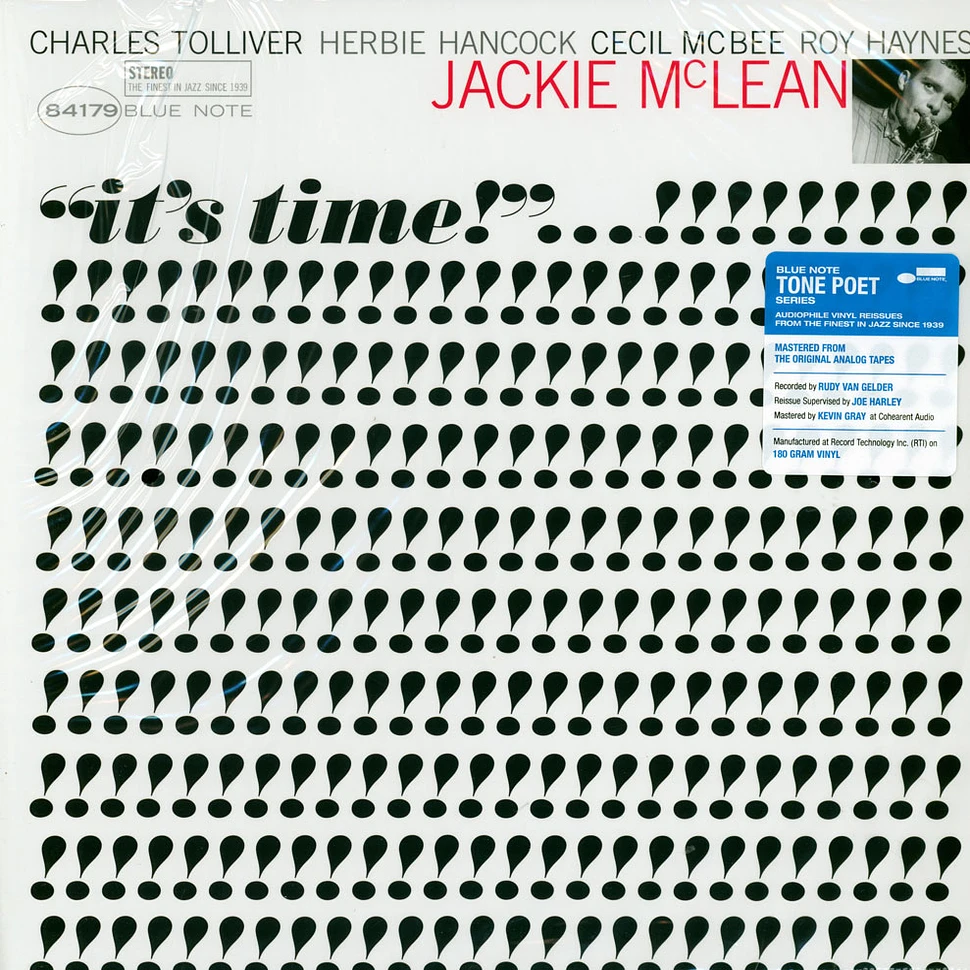 Jackie McLean - It's Time Tone Poet Vinyl Edition