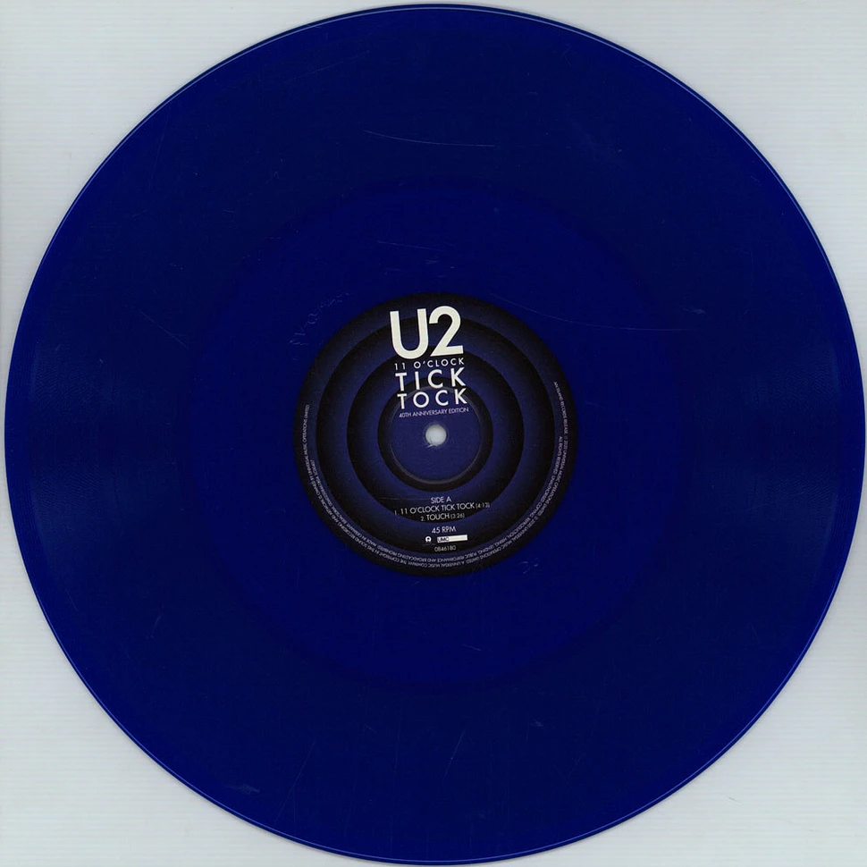 U2 - 11 O'Clock Tick Tock 40th Transparent Blue Anniversary Colored Record Store Day 2020 Edition