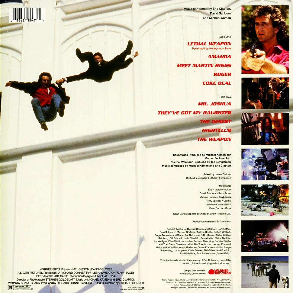 Eric Clapton, David Sanborn & Michael Kamen - OST Lethal Weapon Record Store Day 2020 Edition