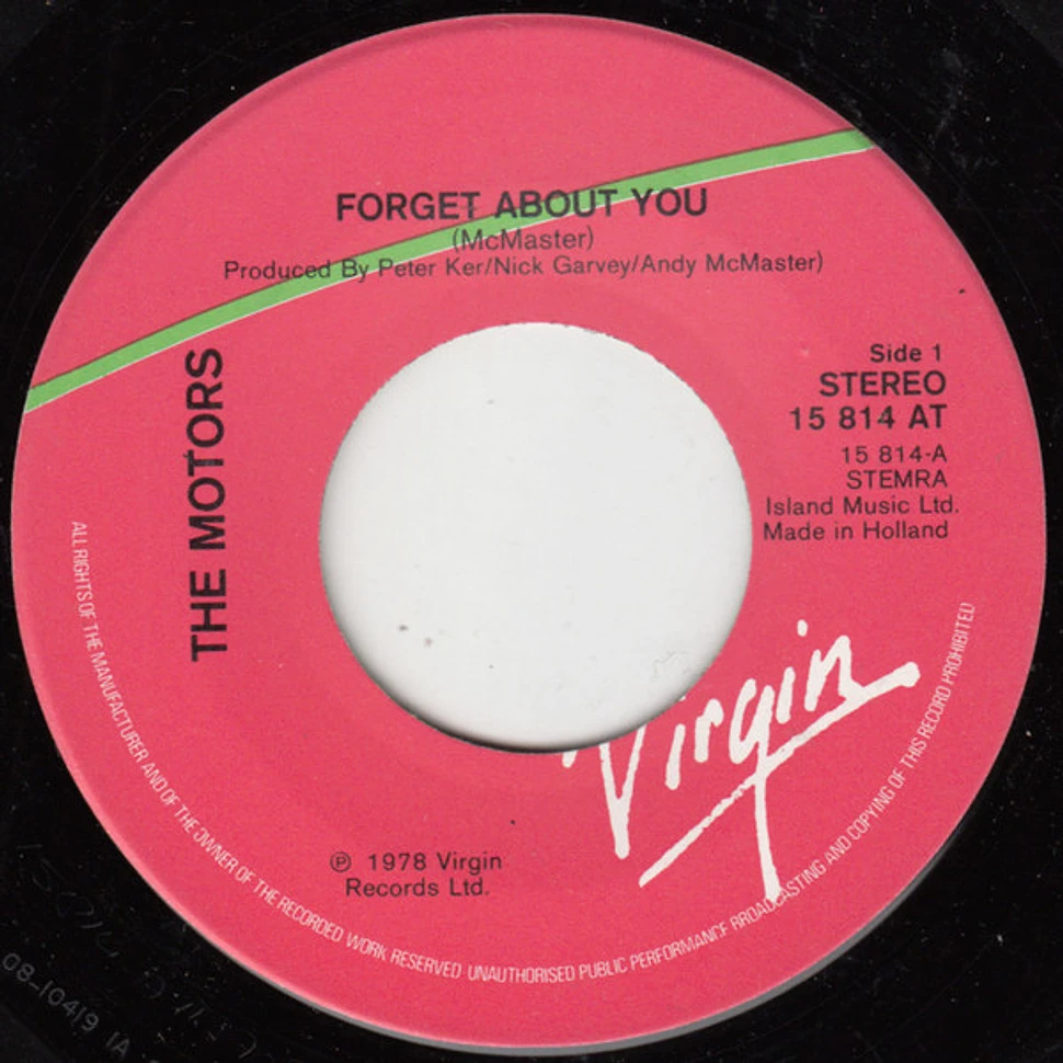 The Motors - Forget About You