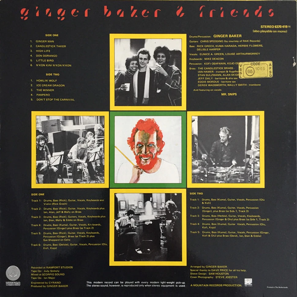 Ginger Baker & Friends - Eleven Sides Of Baker