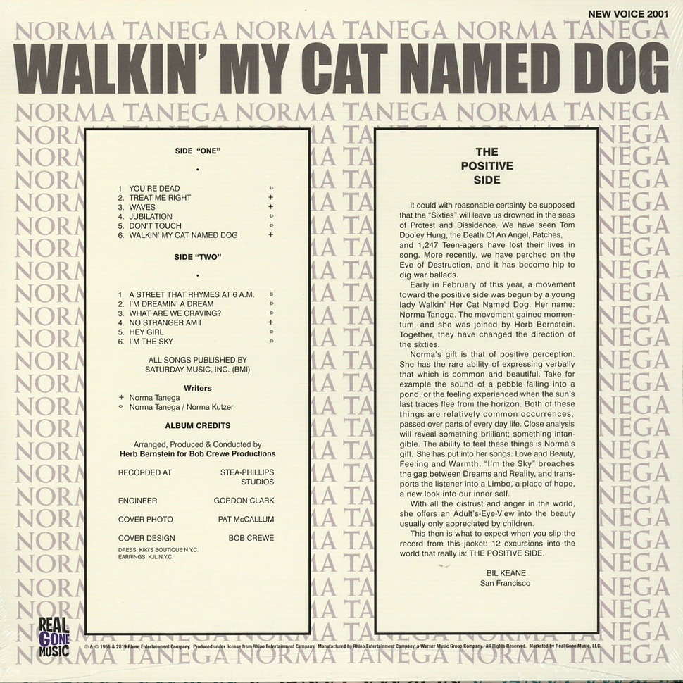 Norma Tanega - Walkin' My Cat Named Dog