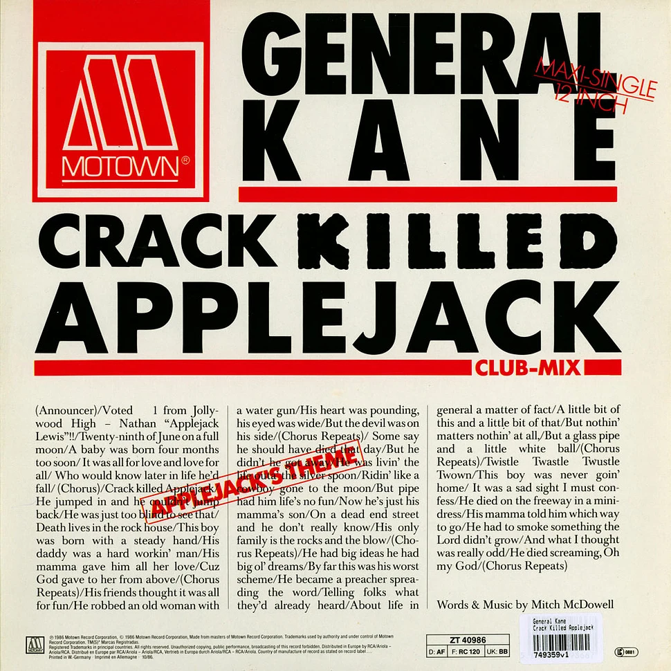 General Kane - Crack Killed Applejack