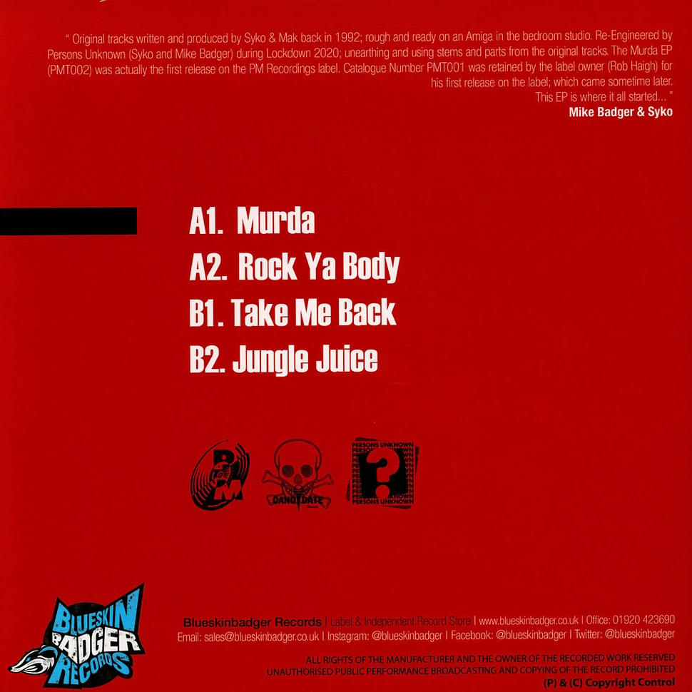 Syko & Mak - Murda EP Blood Red Vinyl Edition