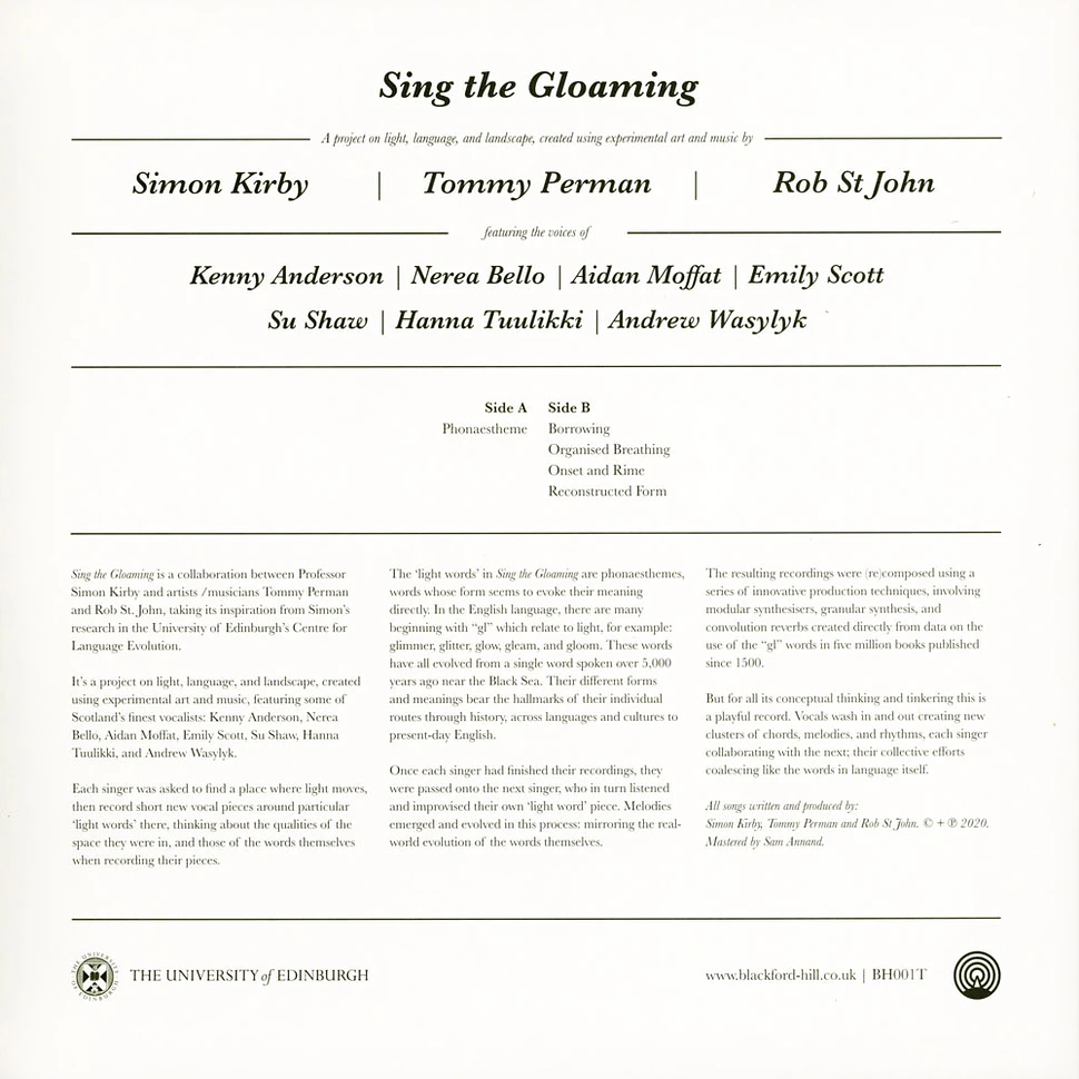 Simon Kirby, Tommy Perman & Rob St John - Sing The Gloaming