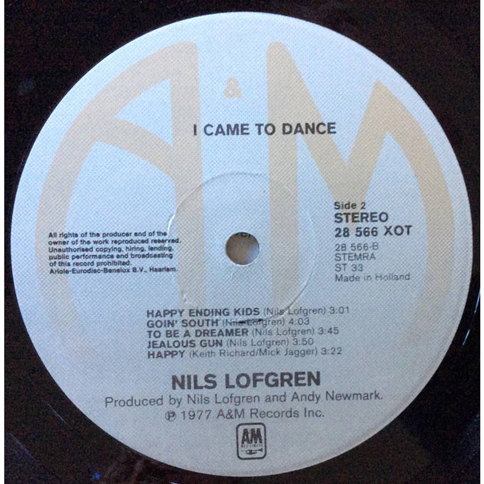 Nils Lofgren - I Came To Dance