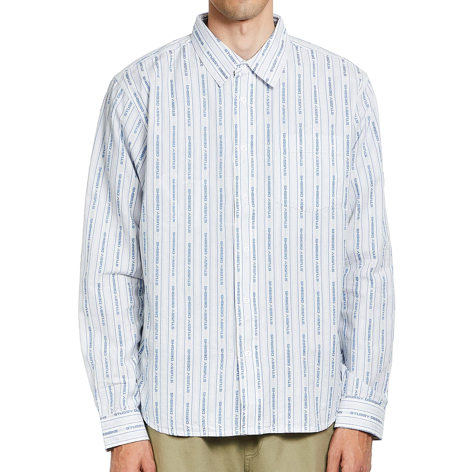 Stüssy - Jacquard Logo Stripe Shirt