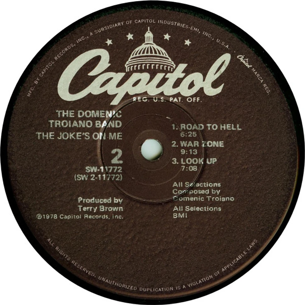 The Domenic Troiano Band - The Joke's On Me