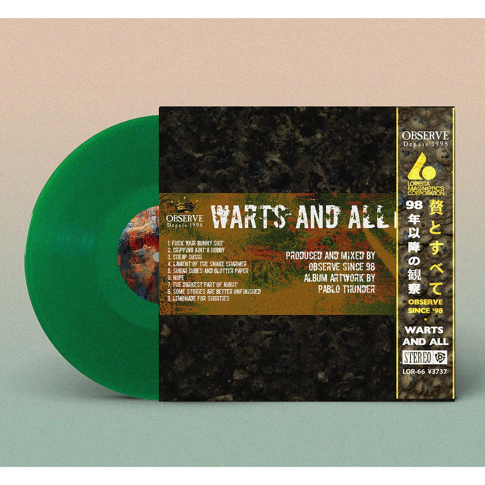 Observe Since '98 - Warts And All Green Vinyl Edition W/ Obi