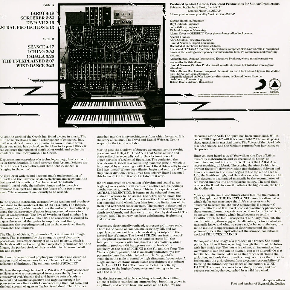 Ataraxia (Mort Garson) - The Unexplained Black Vinyl Edition