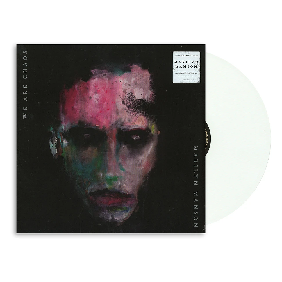 Marilyn Manson - We Are Chaos Translucent White Vinyl Edition W/ Painting By Marilyn Manson