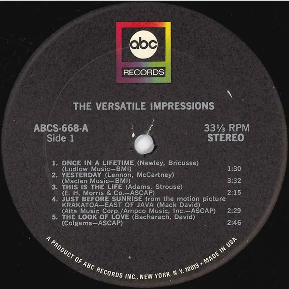 The Impressions - The Versatile Impressions