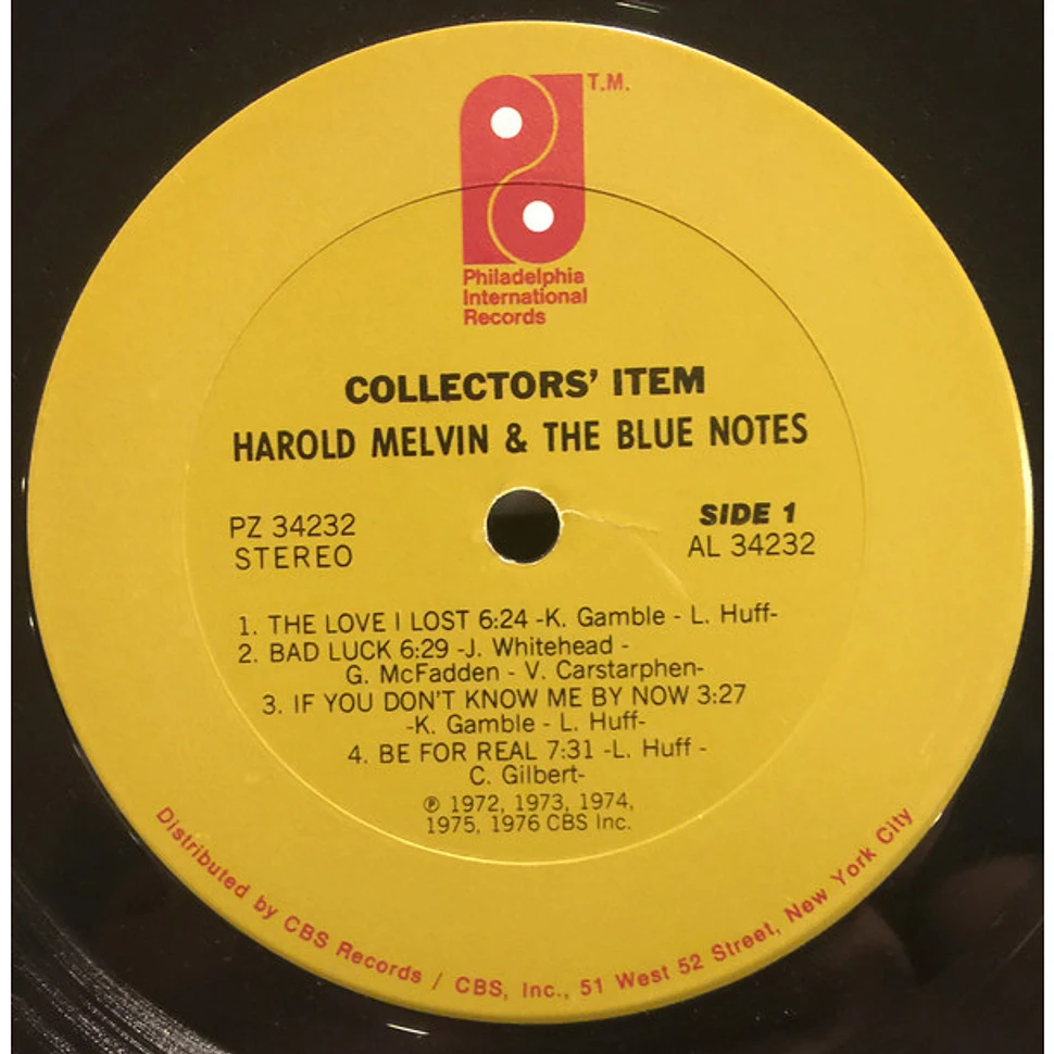 Harold Melvin And The Blue Notes - Collectors' Item