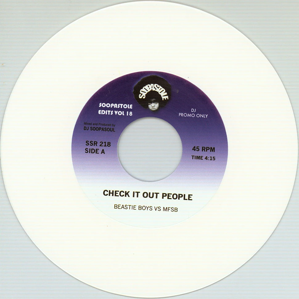 DJ Soopasoul - Soopastole Edits Volume 18 White Vinyl Edition