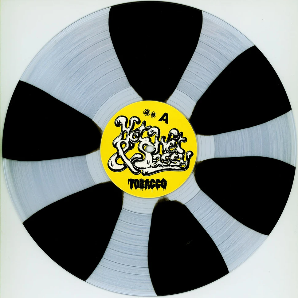 Tobacco of Black Moth Super Rainbow - Hot Wet & Sassy Black & Clear Striped Vinyl Edition