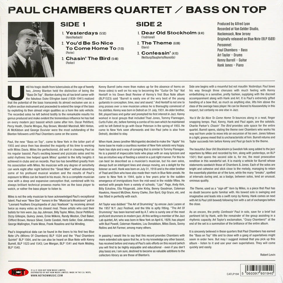 Paul Chambers - Bass On Top