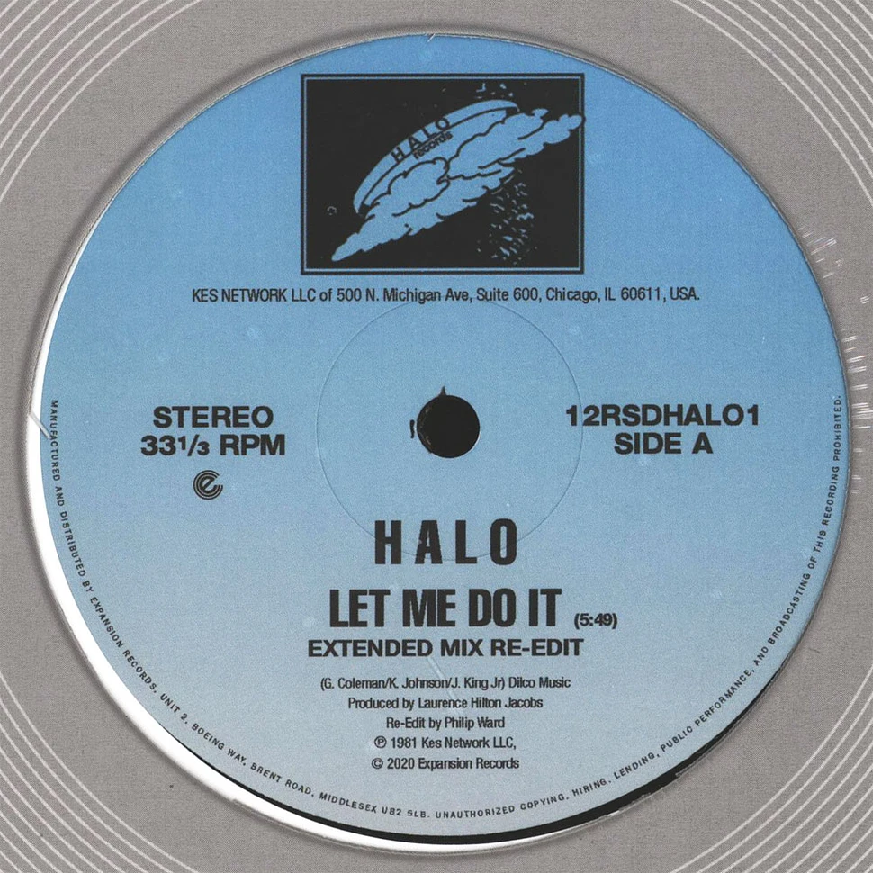 Halo - Let Me Do It Record Store Day 2020 Edition