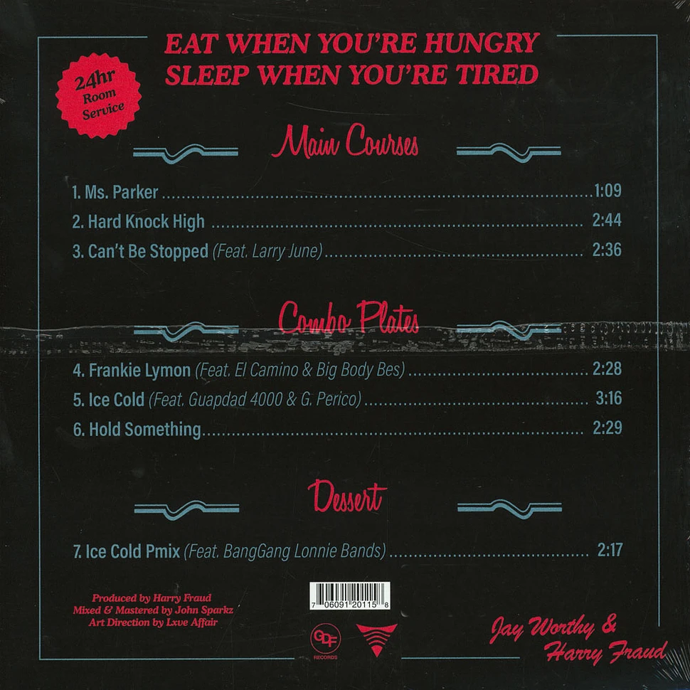 Jay Worthy & Harry Fraud - Eat When You're Hungry Sleep When Your Tired Purple Swirled Vinyl Edition