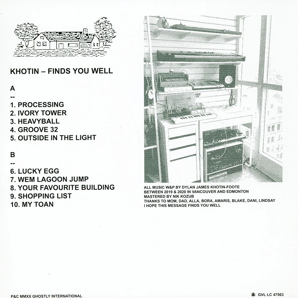 Khotin - Finds You Well Black Vinyl Edition